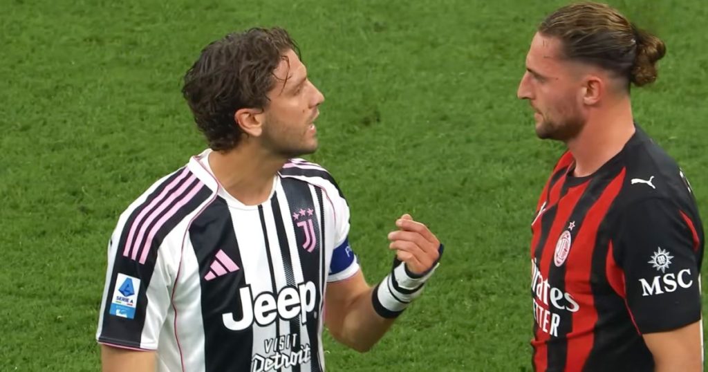 Milan-Juve: scintille in campo! Lite Rabiot-Locatelli e la furia di Spalletti