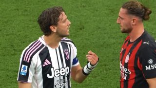Milan-Juve: scintille in campo! Lite Rabiot-Locatelli e la furia di Spalletti
